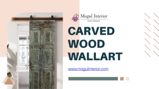 Carved Wood Wallart - www.mogulinterior.com