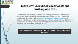 How to prevent QuickBooks Desktop Keeps Crashing