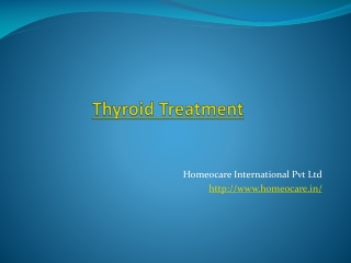 Homeopathy treatment for thyroid