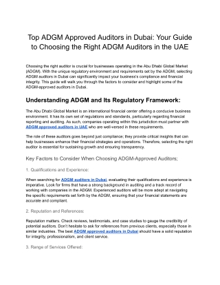 Top ADGM Approved Auditors in Dubai_ Your Guide to Choosing the Right ADGM Auditors in the UAE