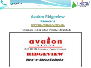 Avalon Ridgeview Neemrana - A Splended Residence