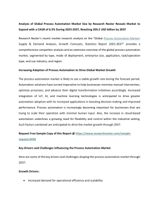 Process Automation market