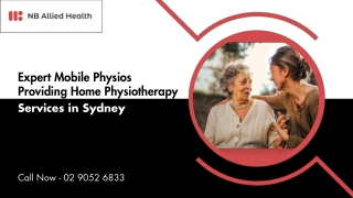 Expert Mobile Physios Providing Home Physiotherapy Services in Sydney