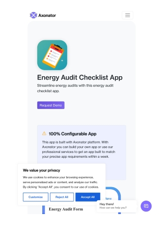 Energy Audit Checklist App