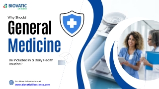 Why Should General Medicines Be Included in a Daily Health Routine?