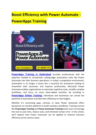 PowerApps Training in Hyderabad | PowerApps Online Training