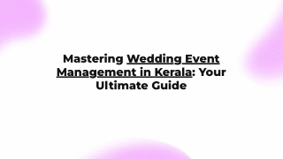 Budget-Friendly Wedding Event Management in Kerala: Tips and Tricks