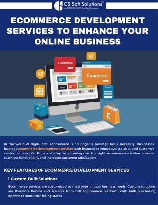 Ecommerce Development Services to Enhance Your Online Business