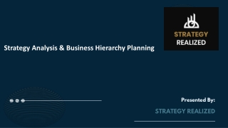 strategy analysis and planning for business hierarchy