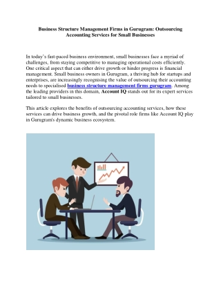 Transforming Business Structure Management in Gurugram for Small Business