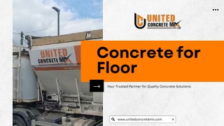 Concrete for Floor