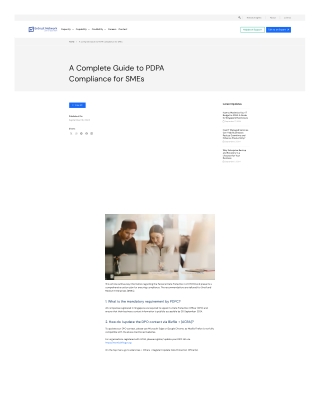 A Complete Guide to PDPA Compliance for SMEs