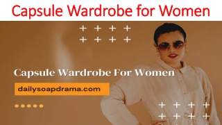 Capsule Wardrobe for Women