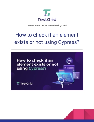 How to check if an element exists or not using Cypress_