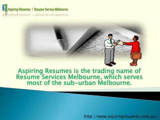 Resume Services Melbourne Renders Practical Help in Creating