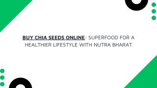 Buy Chia Seeds Online Superfood for a Healthier Lifestyle with Nutra Bharat