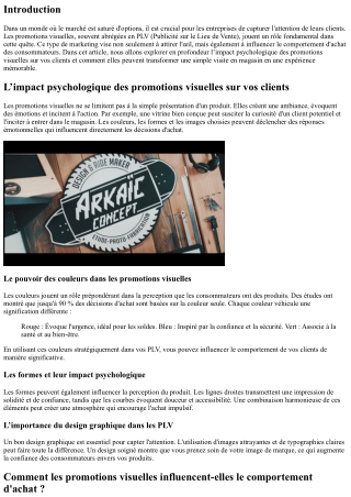 L’impact psychologique des promotions visuelles sur vos clients