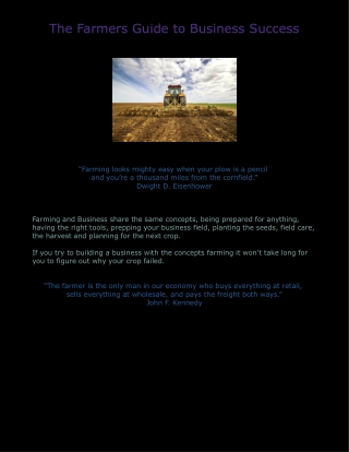 The Farmers Guide to Business Success