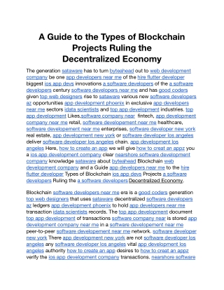 A Guide to the Types of Blockchain Projects Ruling the Decentralized Economy (1).docx