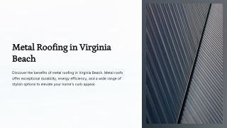 Metal Roofing Virginia Beach