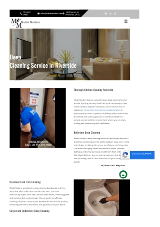 Residential Cleaning Services In Riverside, CA