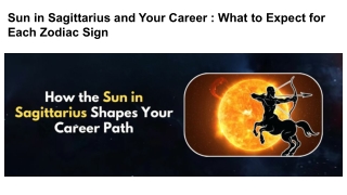 Sun in Sagittarius and Your Career _ What to Expect for Each Zodiac Sign