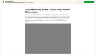 Gupta Matrimony: Where Tradition Meets Modern Matchmaking