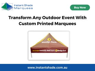 Transform Any Outdoor Event With Custom Printed Marquees