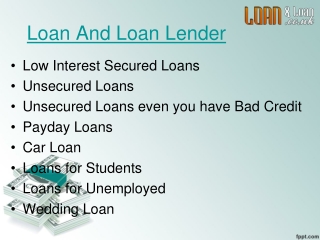 Unsecured loan
