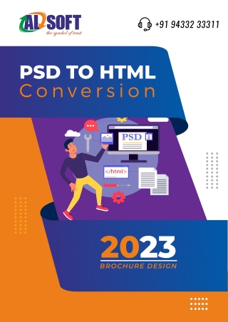 PSD to HTML conversion  service for small and medium sized companies