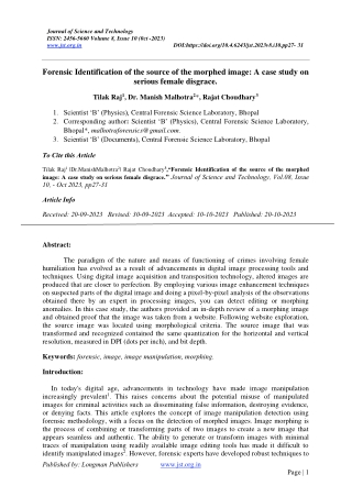 journal of life sciences research and reviews