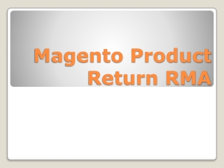 Magento Product Return RMA