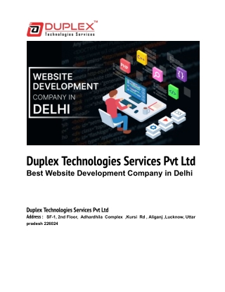 Best Website Development Company in Delhi