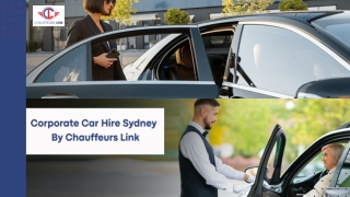 Corporate Car Hire Sydney
