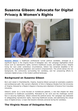 Susanna Gibson_ Advocate for Digital Privacy & Women's Rights