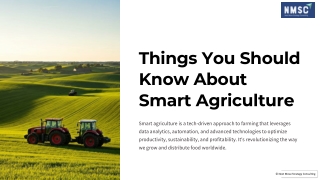 Things You Should Know About Smart Agricultur