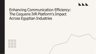 The Cequens IVR Platform's Impact Across Egyptian Industries