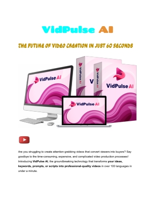 VidPulse AI - Create Pro-Quality Videos in 60 Seconds!