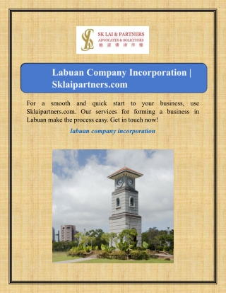 Labuan Company Incorporation | Sklaipartners.com