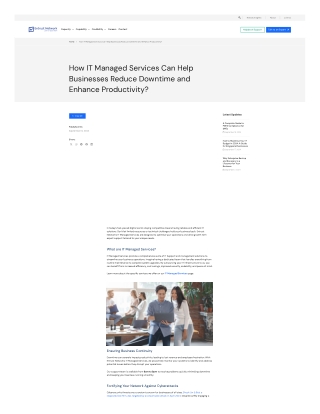 How IT Managed Services Can Help Businesses Reduce Downtime and Enhance Producti