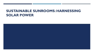 Global Solar power sunroom systems Market