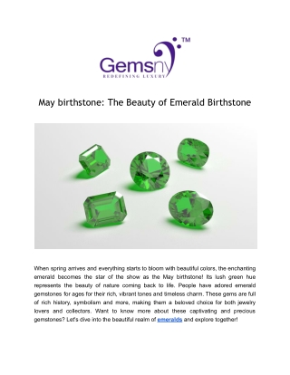 May birthstone_ The Beauty of Emerald Birthstone