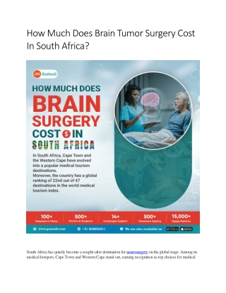 How Much Does Brain Tumor Surgery Cost In South Africa (1)