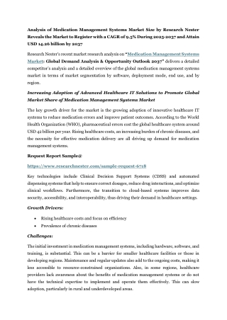 Medication Management Systems Market