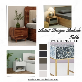 Latest Design Bedside Table  - 2024 Wooden Street