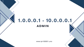 Accessing Your Router: A Guide to 1.0.0.0.1 - 10.0.0.0.1 Admin Login