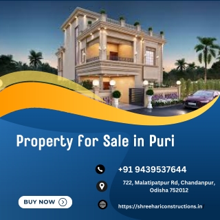 Property for sale in puri