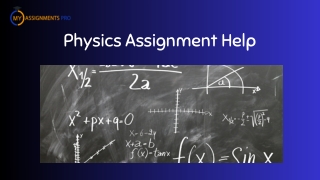 Physics Assignment Help | Myassignmentpro