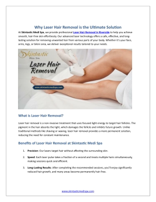 Why Laser Hair Removal is the Ultimate Solution