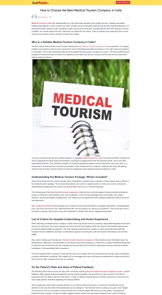 How to Choose the Best Medical Tourism Company in India